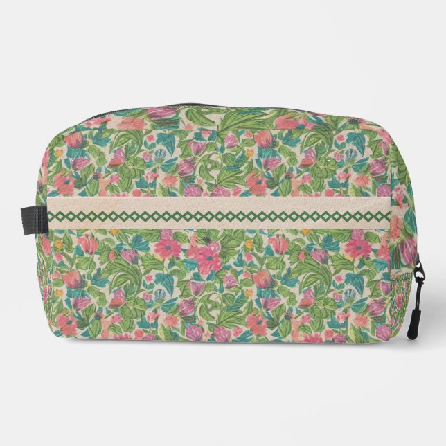 Trousse De Toilette Tableaux en papier kraft classique Rustique botani (Recto)