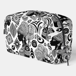 Trousse De Toilette Tatouage Tribal Portrait de Fille Africaine