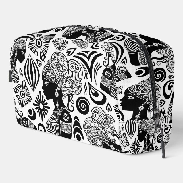Trousse De Toilette Tatouage Tribal Portrait de Fille Africaine (Coin droit)