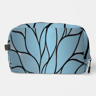 Trousse De Toilette Teintes créatives de bleu ciel motif de feuilles