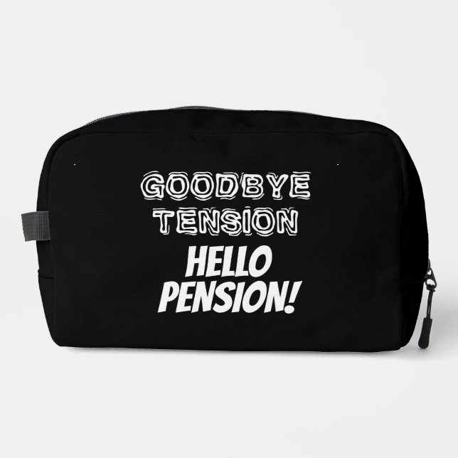 Trousse De Toilette Tension Bonjour Pension drôle retraite (Recto)