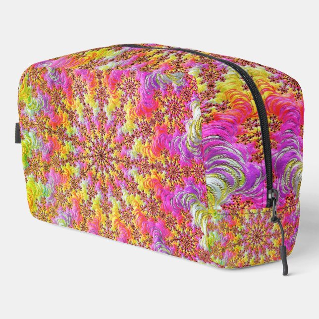 Trousse De Toilette Trippy Super Funky Fractal Burst (Coin droit)