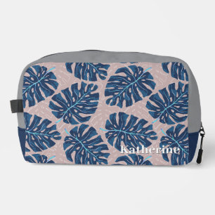 Trousse De Toilette Tropical Palm Blue Grey