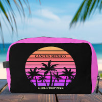 Tropical Pink Palm Trees Custom Beach Girl