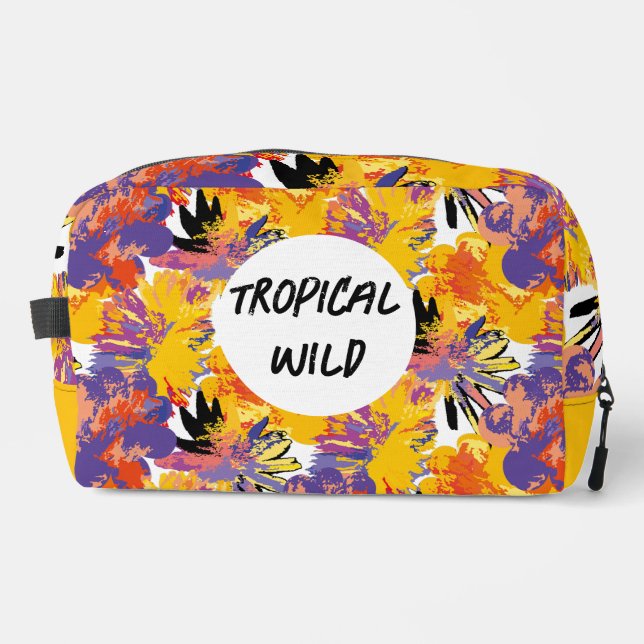 Trousse De Toilette Tropical sauvage. (Recto)