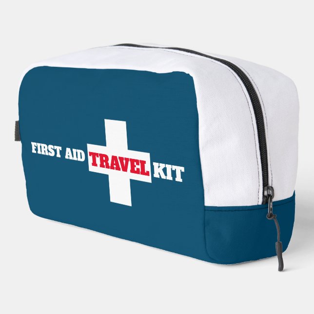 Trousse De Toilette Trousse Doppe de coupe d'impression (Coin droit)