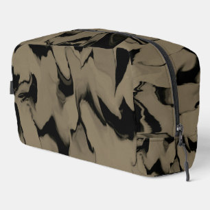 Trousse De Toilette Vagues de Noir et Brown