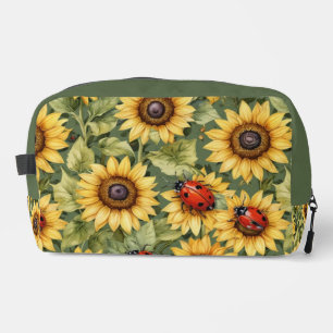 Trousse De Toilette Vert olive Vert verdure Tournesol Lady Bug Garden 