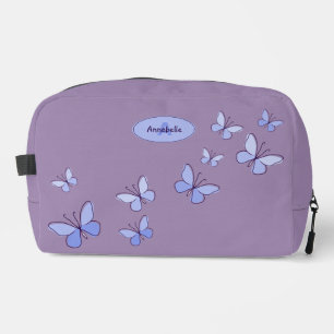 Trousse De Toilette Violet bleu violet élégant papillon kaléidoscope v