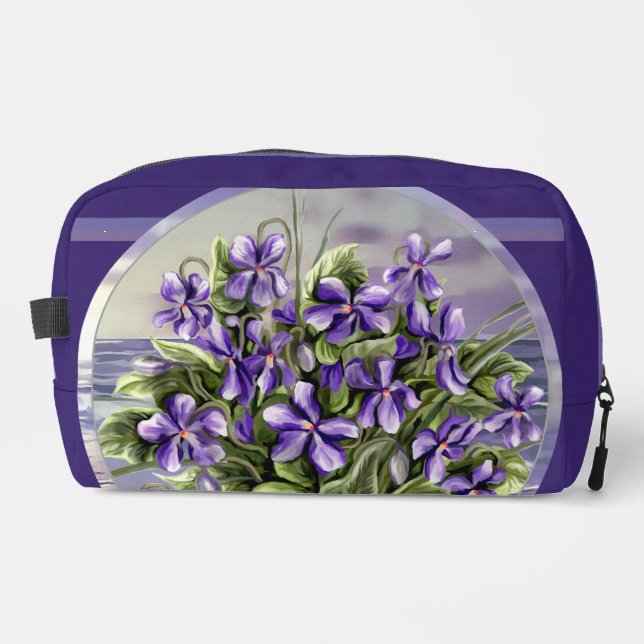 Trousse De Toilette violettes dans un bocal de lune (Recto)