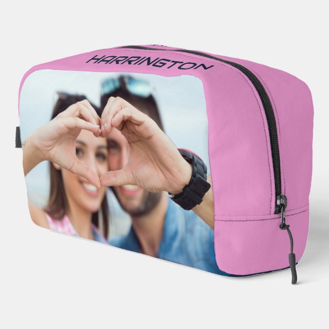 Trousse De Toilette Votre nom et vos photos personnalisés (Coin droit)
