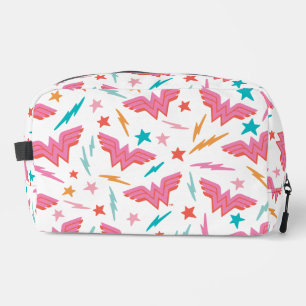 Trousse De Toilette Wonder Woman Logo Rose et Motif Éclair