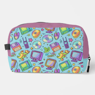 Trousse De Toilette Y2K Retro Tech Aesthetic Doodle Makeup Bag
