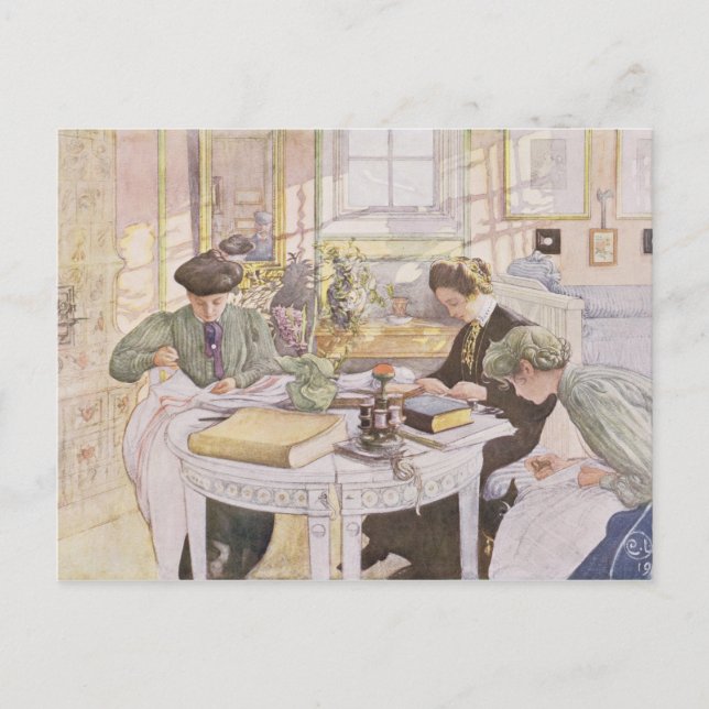 Trousseau, pub. in 'Lasst Licht Hinin'(`Let in Mor Postcard (Front)