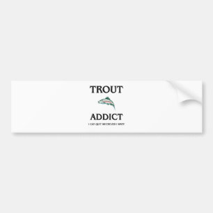 Trout Addict Bumper Sticker