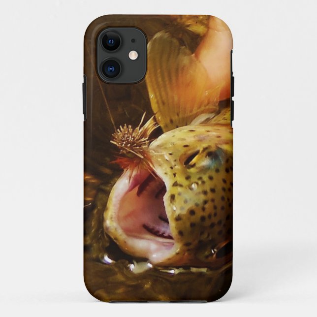 Trout and Fly Case-Mate iPhone Case (Back)
