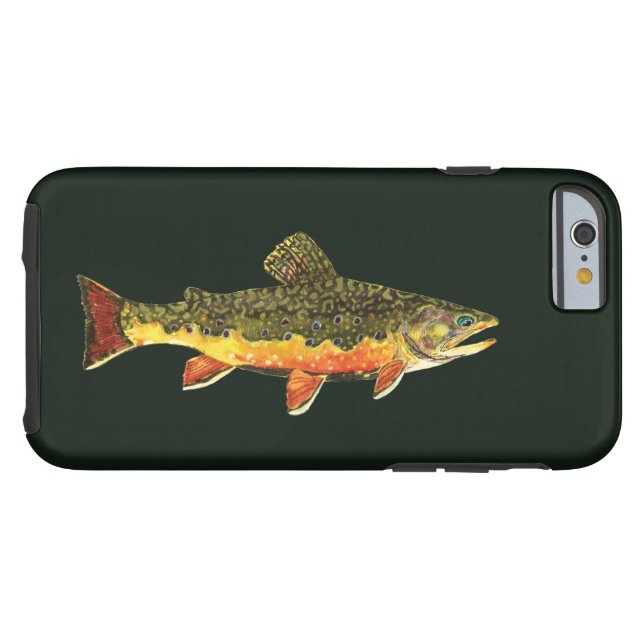 Trout Angler's Case-Mate iPhone Case (Back Horizontal)