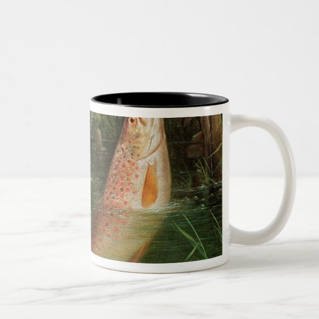 Trout at Winchester Two-Tone Coffee Mug (Right)
