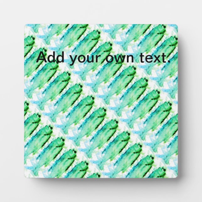 Trout, bass, and crappie three fish favourites pla plaque (Front)