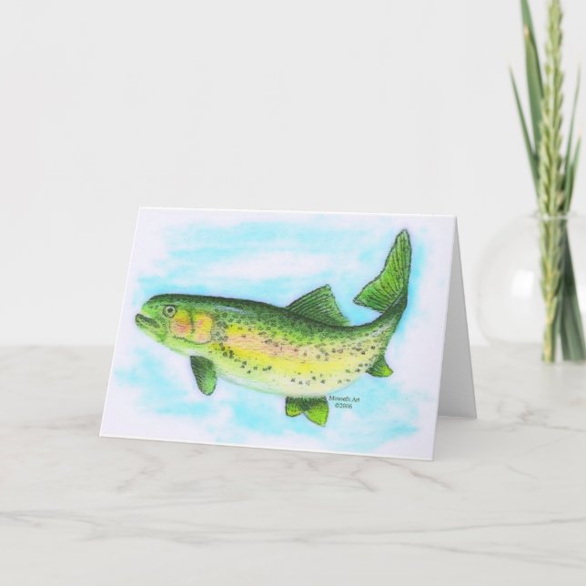 Trout Blank Note Card (Front)