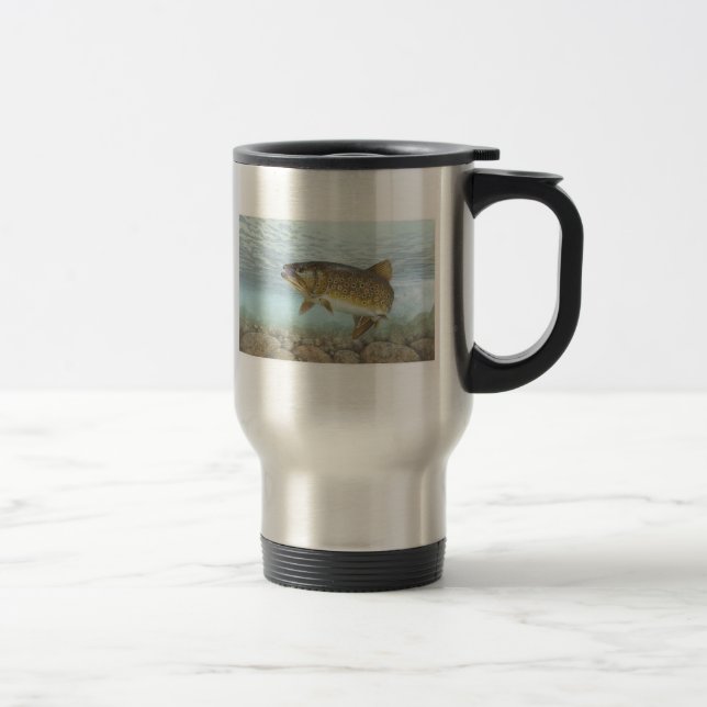 Trout, brook travel mug (Right)