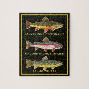 Trout - Brown, Rainbow, Brook Jigsaw Puzzle