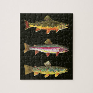 Trout - Brown, Rainbow, Brook Jigsaw Puzzle