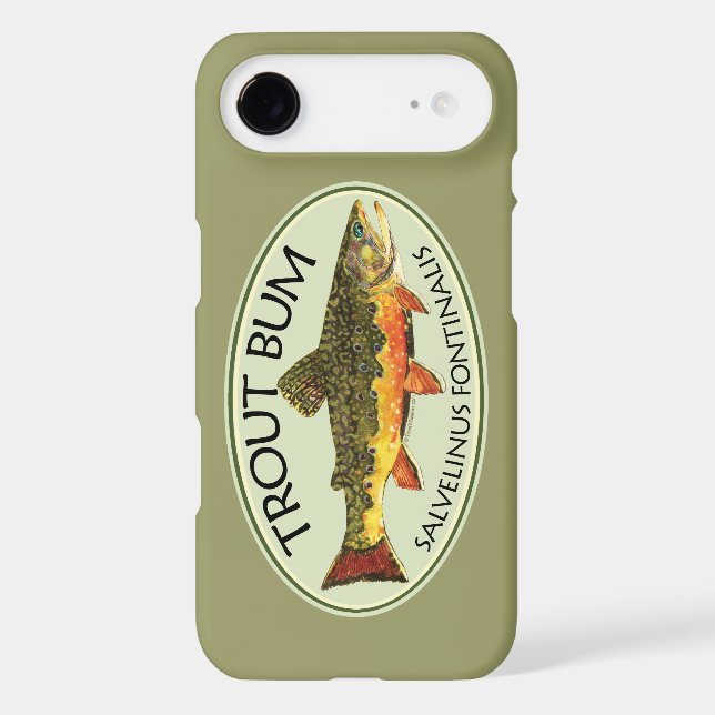Trout Bum Fishing Case-Mate iPhone Case (Back)