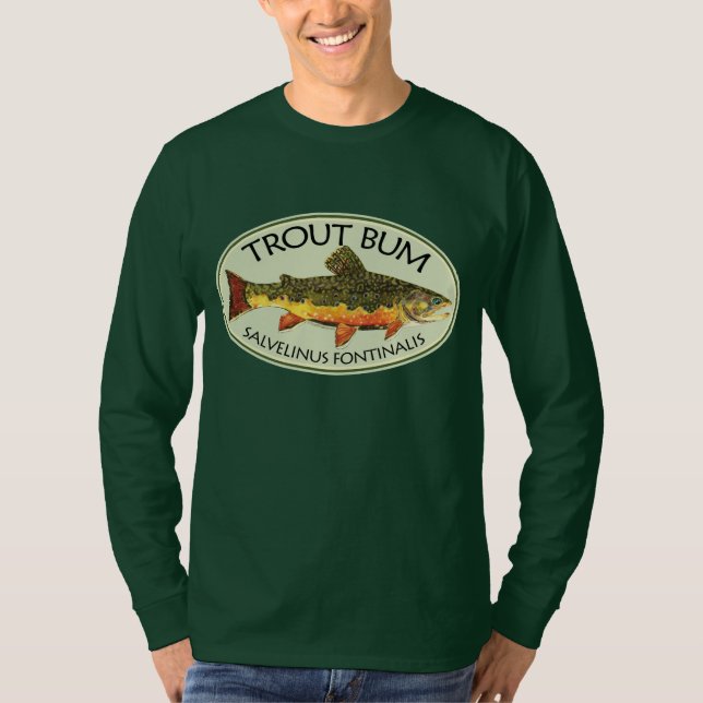 Trout Bum Fishing T-Shirt (Front)
