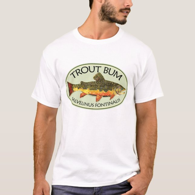 Trout Bum Fishing T-Shirt (Front)