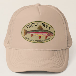 Trout Bum Fishing Trucker Hat