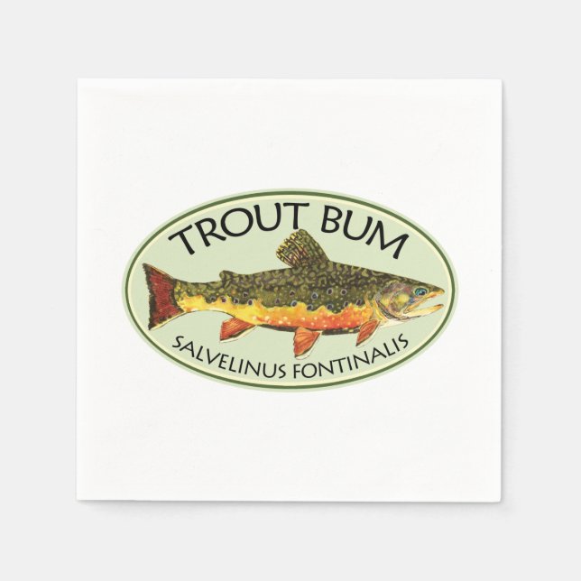 Trout Bum Napkin (Front)