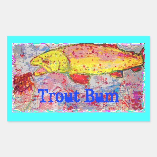 Trout Bum Sticker (Front)