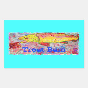 Trout Bum Sticker