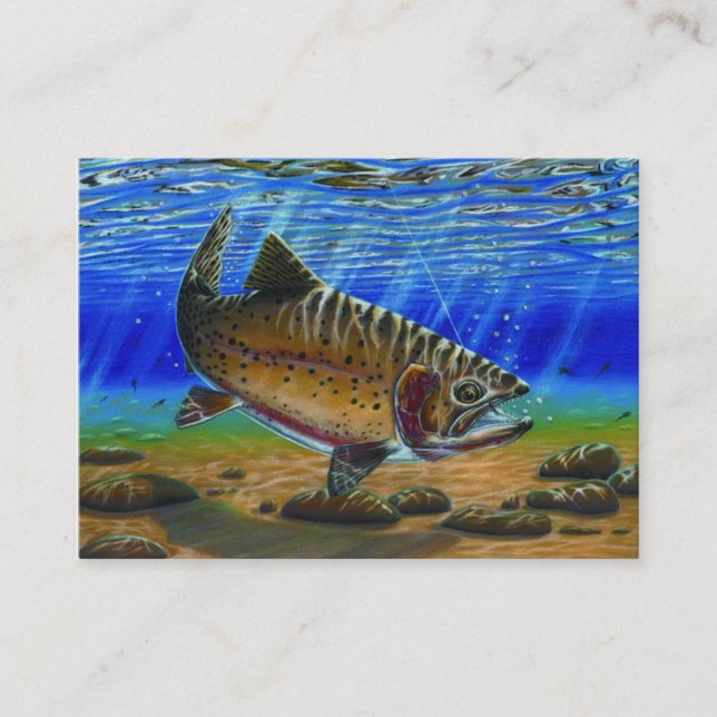 TROUT Business Card Template (Front)