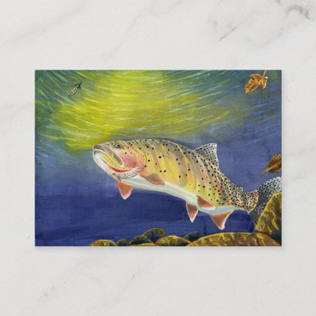 TROUT Business Card Template (Front)