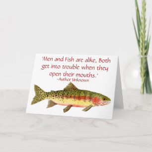 Trout Card with Funny Saying