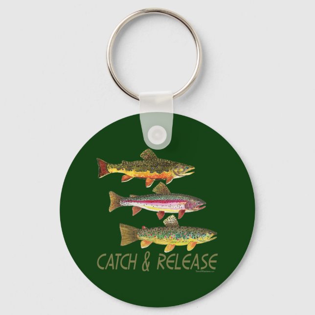 Trout Catch and Release Keychain (Front)