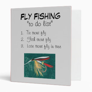 "Trout Fin-To Do List" Fly Fishing Journal Binder