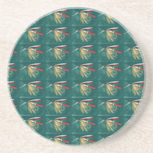 "Trout Fin" Wet Trout Fly Pattern Fly Coaster