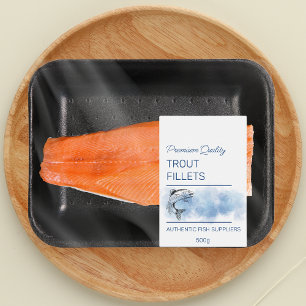 Trout Fish Fillets Product Label