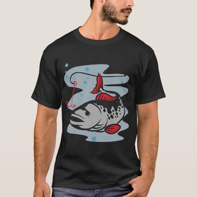 Trout fish hook T-Shirt (Front)