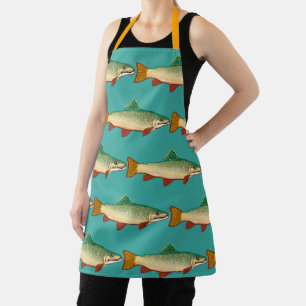 Trout fish seafood chef apron