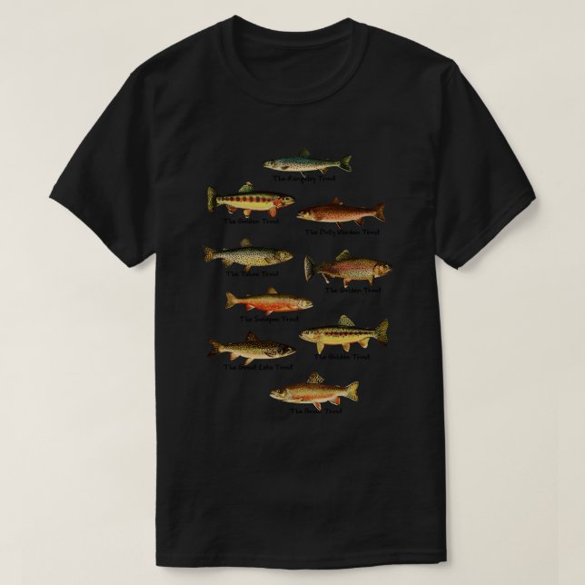Trout Fishes of Pennsylvania  1 T-Shirt (Design Front)