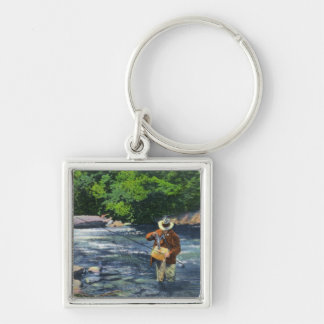 Trout Fishing at Catherine's Creek Keychain
