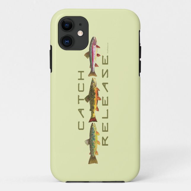 Trout Fishing Catch & Release Case-Mate iPhone Case (Back)
