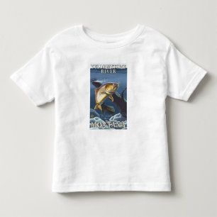 Trout Fishing Cross-Section 5 Toddler T-shirt