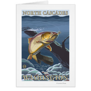 Trout Fishing Cross-Section - North Cascades,