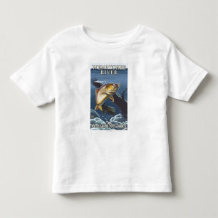 Trout Fishing Cross-Section - Wenatchee River, W Toddler T-shirt