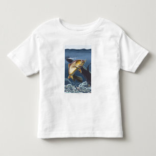 Trout Fishing Cross-Section - West Yellowstone, Toddler T-shirt